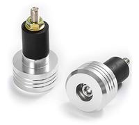 Contrappesi Moto 17mm Bilancieri Alluminio Stabilizzatori Manubrio Argento