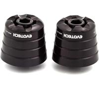 Contrappesi Stabilizzatori Manubrio Neri Evotech Compatibili Con Z1000 Z 1000 2003 2004 2005 2006 2007 2008 2009 2010 2011 2012 2013 2014 2015 2016 2017 2018