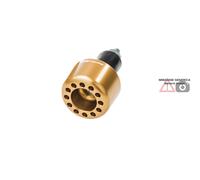 Contrappeso singolo lato sinistro oro Triumph Street Triple R 2009-2012 CNC