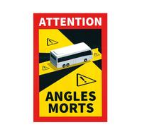 ATTENTION ANGLES MORTS Contrassegno Magnetico angoli morti AUTOBUS 3 pz