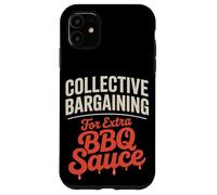 Contrattazione collettiva per la festa del lavoro con salsa barbecue extra Custodia per iPhone 11
