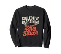 Contrattazione collettiva per la festa del lavoro con salsa barbecue extra Felpa