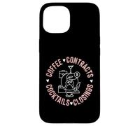 Contratti Caffè Cocktail Chiusure Custodia per iPhone 15