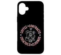 Contratti Caffè Cocktail Chiusure Custodia per iPhone 16 Plus