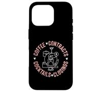 Contratti Caffè Cocktail Chiusure Custodia per iPhone 16 Pro
