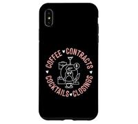 Contratti Caffè Cocktail Chiusure Custodia per iPhone XS Max