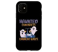 Contratti infestati Eminente scrive spaventoso avvocato Halloween Custodia per iPhone 11