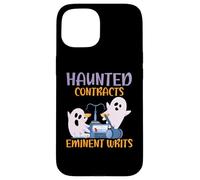 Contratti infestati Eminente scrive spaventoso avvocato Halloween Custodia per iPhone 15