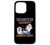 Contratti infestati Eminente scrive spaventoso avvocato Halloween Custodia per iPhone 15 Pro Max
