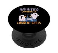 Contratti infestati Eminente scrive spaventoso avvocato Halloween PopSockets PopGrip Adesivo