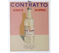 Contratto Anice Doppio Poster Bottiglia di Liquore Wall Art -...