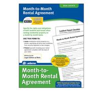 Contratto di affitto mensile Adams, moduli e istruzioni (LF255), White