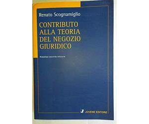 Contributo alla teoria del negozio giuridico