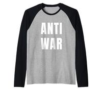 Contro la Guerra, Niente più Guerre, Pace sul Pianeta Terra Maglia con Maniche Raglan