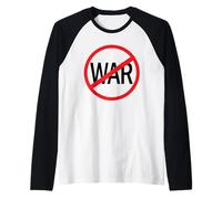 Contro la Guerra, Niente più Guerre, Pace sul Pianeta Terra Maglia con Maniche Raglan