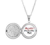 Contro la tastiera uomo art deco moda medaglione collana tenere immagine gioielli regalo di compleanno