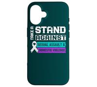 Contro l'aggressione sessuale e la violenza domestica Custodia per iPhone 16