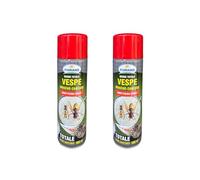 Contro Vespe Calabroni Mosche Zanzare Insetticida Spray da 500 ml Getto Fino 4 Metri Jet Schiumogeno 750 ml Contro Nido (2 Spray 500 ml)