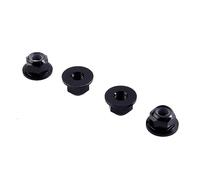 Controdadi, Dado di bloccaggio ruota in alluminio M4 4P adatto for WLtoys 1/12 12428 12423(Black)