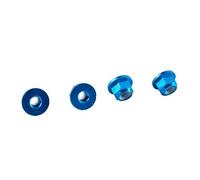 Controdadi, Dado di bloccaggio ruota in alluminio M4 4P adatto for WLtoys 1/12 12428 12423(Blue)