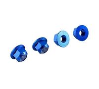 Controdadi, Dado di bloccaggio ruota in alluminio M4 4P adatto for WLtoys 1/12 12428 12423(Navy)