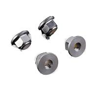 Controdadi, Dado di bloccaggio ruota in alluminio M4 4P adatto for WLtoys 1/12 12428 12423(Silver)