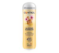 CONTROL Almond Hammam Gel Massaggio 3 in 1 All'aroma di Latte di Mandorla con 98,1% di ingredienti naturali - 100% Made in Italy - 200 ml