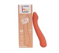 Control Be Icy Hot, Vibratore 3-in-1 Regolabile con Modalità Caldo Freddo, Silicone medico senza Ftalat, Ricarica Magnetica USB, Impermeabile e sommergibile (IPX7)