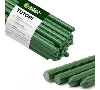CONTROL GARDEN Confezione da 30 supporti per piante in acciaio rivestito in plastica, altezza 180 cm, diametro 10 mm, bastoncini di crescita per piante, adatti per interni ed esterni