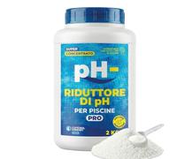 CONTROL GARDEN Riduttore pH Piscina Granulare 2 KG | pH- per Piscine Interne ed Esterne | Regolatore Solido Super Concentrato | Per Piscine in Poliestere, Liner ed Elettrolisi Salina