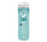 Control Ice Feel Gel Massaggio 3 in 1 A Base D'Acqua con Effetto Rinfrescante - 100% Made in Italy - 200 Ml