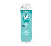 Control Ice Feel Gel Massaggio 3 in 1 A Base D'Acqua con Effetto Rinfrescante - 100% Made in Italy - 200 Ml