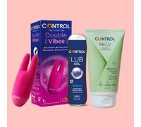 Control Me&V Passion Mix Cofanetto Crema Massaggio, Gel Lubrificante e Mini Vibratore
