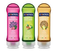 Control Mix Cofanetto 3 Gel Massaggio e Lubrificante 2 in 1 - Made in Italy - 600 ml (3x200 ml)