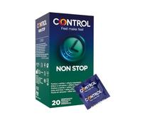Control Non Stop Preservativi in Lattice con Rilievi e Lubrificante Interno, 20 Profilattici