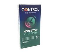 Control Non Stop Xtra Lines Profilattico, 6 Pezzi