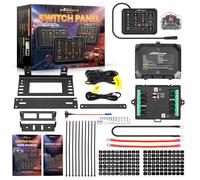 Control Panel 12 Interruttori RGB Touch Screen For Auto Offroad Barca 12-24V 80A