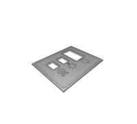 Control Panel with LED for Raspberry Pi and 3D Printer