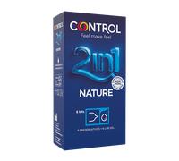 Control Preservativi Control 2in1 Nature con gel lubrificante, 3 pezzi