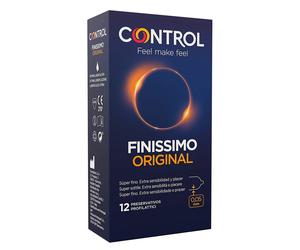 Control Sensivity - Finissimo Original 0.05mm Profilattico, 12 Profilattici