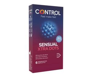 "Control - Sensual Extra Dots Profilattici Stimolanti Confezione 6 Pezzi"