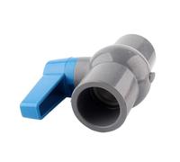 Control Valve, ID 20/25/32/40/50/63mm PVC Pipe Ball Valves, for Water Irrigation System Drainage Tube Quick Valve Water Pipe Connector Fittings (Size : I.D 40mm) (Size : Inner dia 50mm)