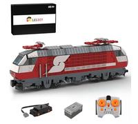 ControlCraze 965 pezzi MOC-75579 bruciatori locomotiva set di mattoncini da costruzione 6 wide design con opzione motore da 9 V, modello unico, compatibile con fan e collezionisti