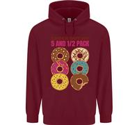 Controlla Il Mio Pacco Da 5 1/2 Divertente Donut Cibo Palestra Uomo Felpa