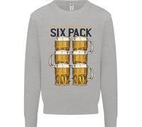 Controlla Il Mio Pacco Da Sei Alcolico Divertente Maglione Uomo