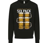 Controlla Il Mio Pacco Da Sei Birre Divertente Alcolico Uomo Felpa Maglione