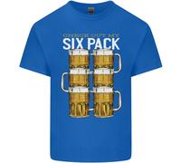 Controlla Il Mio Sei Pack Di Birra Divertente Alcol Uomo Cotone T-Shirt Tee Top