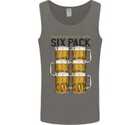 Controlla Il Mio Sei Pack Divertente Beer Uomo Canotta