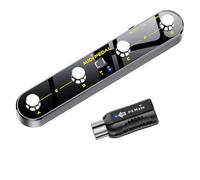 Controller a pedale MIDI wireless con ricevitore Mate MIDI - 4 pedali personalizzabili e 1 pedale di espressione personalizzabile, BT5.3 BLE/USB MIDI, controllo app PC, 5 modalità integrate e 5 stili