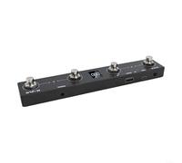 Controller a pedale wireless, controller ricaricabile, connessione USB, controller a 4 pulsanti, 212 x 36 x 17 mm, 300 mAh, controllo APP a pedale (nero)